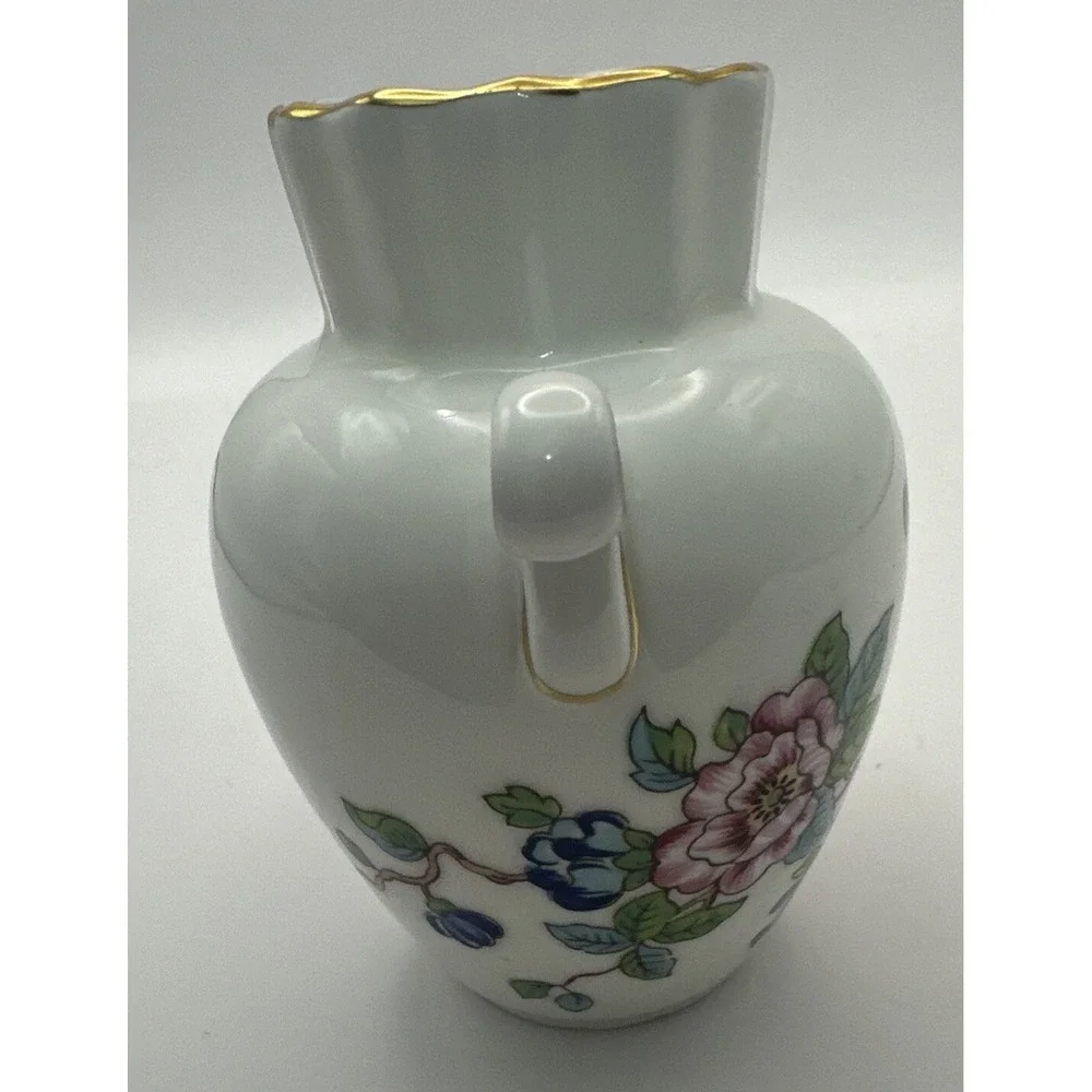 Aynsley Bud Vase Double Handle Pembroke Fine English Bone China 3.5